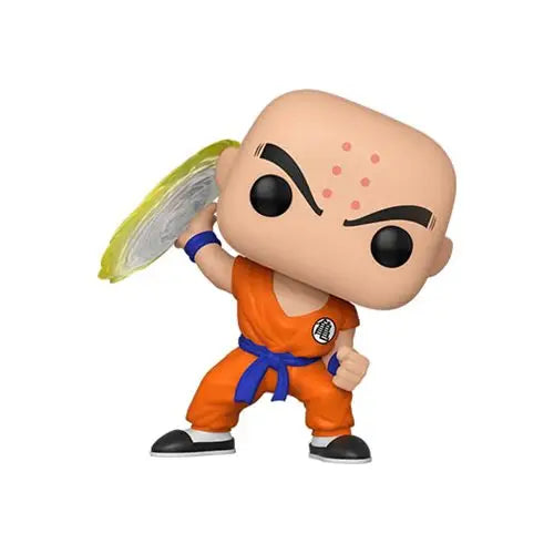 Dragon Ball Z Krillin Destructo Disc Funko Pop showcasing animation style.