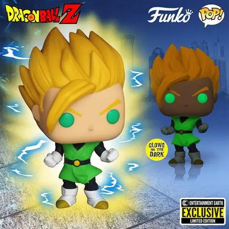 Glow-in-the-Dark Super Saiyan Gohan Figure close up.