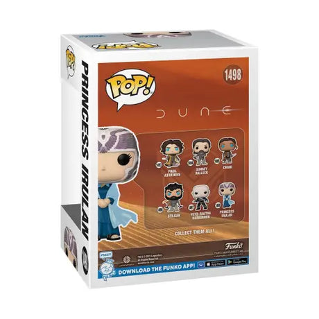 Dune 2 Princess Irulan Funko Pop! Vinyl Figure #1498 box showcasing Princess Irulan