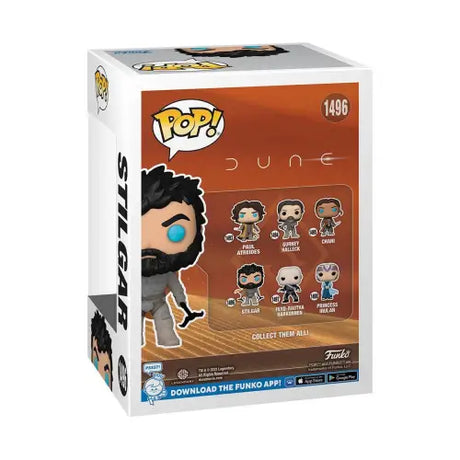 Dune 2 Stilgar Funko Pop Vinyl Figure #1496 box featuring Dune characters