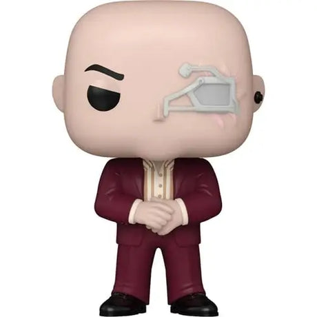 Echo Kingpin Funko Pop vinyl figure in burgundy suit with facial marking, #1336