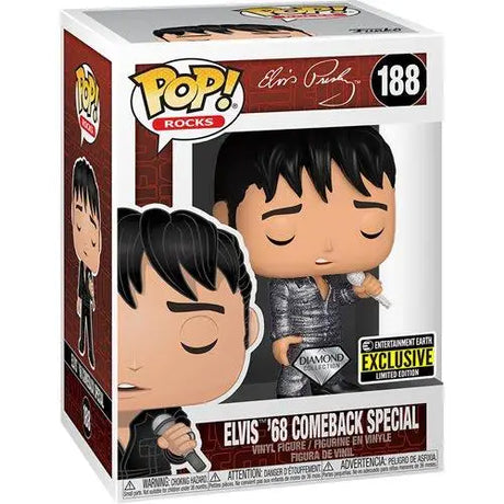 Elvis Presley Diamond Glitter Vinyl Figure - Exclusive Funko Pop.