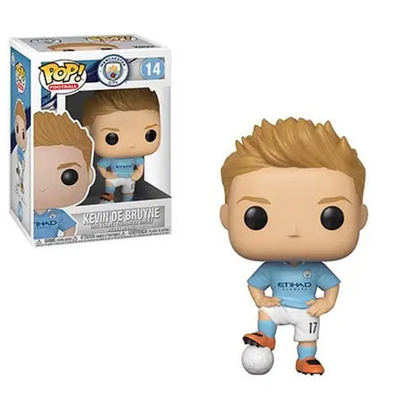 Kevin De Bruyne Manchester City Funko Pop Vinyl Figure - Close-up of boy with soccer ball