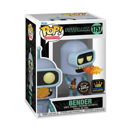 Futurama Bender Funko Pop vinyl figure #1757 holding flames for collectors