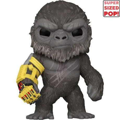 Grey gorilla Funko Pop with mechanical arm, part of Godzilla x Kong collection