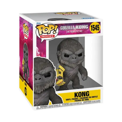 Funko Pop vinyl figure of Kong with mechanical arm from Godzilla x Kong movie