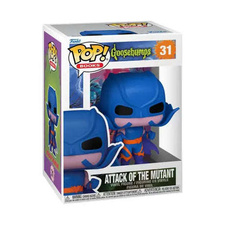 Funko Pop of blue mutant character from Goosebumps Attack of the Mutant series