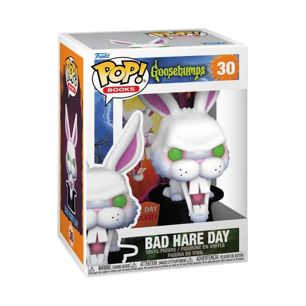 Goosebumps Bad Hare Day Funko Pop Vinyl Figure #30 of the white rabbit character