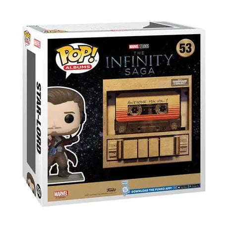 Funko Pop Vinyl Figure - The Infinity Saga - Doctor Who - Star-Lord Awesome Mix Figure with Case