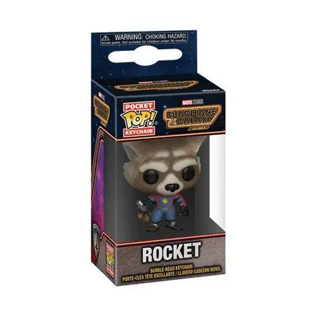 Rocket Pocket Pop Key Chain - Guardians of the Galaxy Volume 3 Funko Pop Marvel Rocket