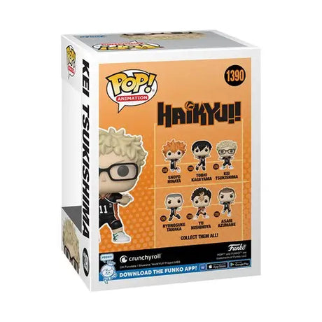 Haikyu!! Kei Tsukishima Funko Pop vinyl figure set.