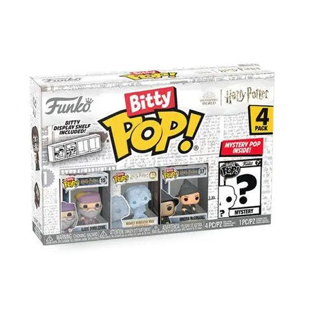 Harry Potter Dumbledore Bitty Funko Pop Fun Pack with three toys and harry potter figure