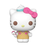 Hello Kitty Funko Pop vinyl figure in an ice cream dress holding a small ice cream cone