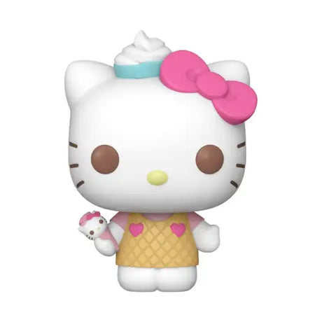 Hello Kitty Funko Pop vinyl figure in an ice cream dress holding a small ice cream cone