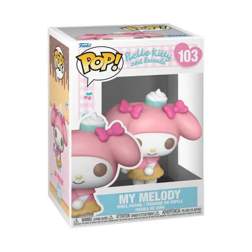 My Melody Funko Pop vinyl figure holding an ice cream cone from Hello Kitty and Friends