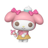 My Melody Funko Pop vinyl figure in yellow skirt holding a toy with ice cream theme