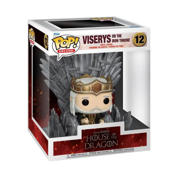 House of the Dragon Viserys on the Iron Throne Deluxe Funko Pop figure