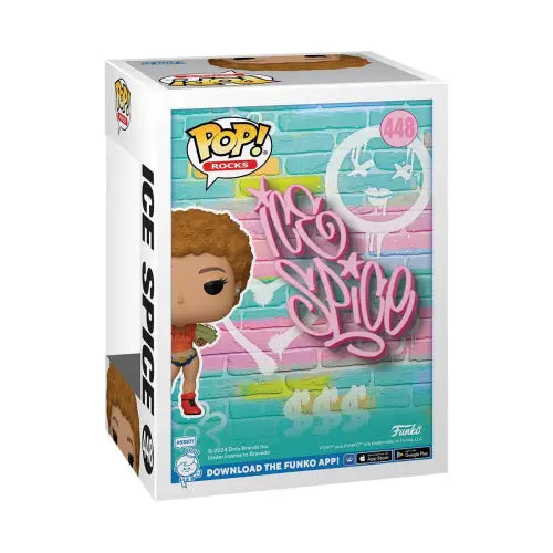 Ice Spice Funko Pop box featuring Ice Spice Funko Vinyl Figure #448