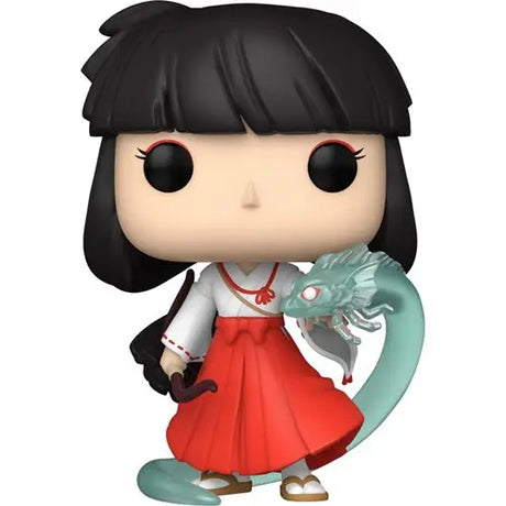 Pop vinyl figure of girl in red dress with green dragon, Powerful Inuyasha Kikyo Vinyl Figure