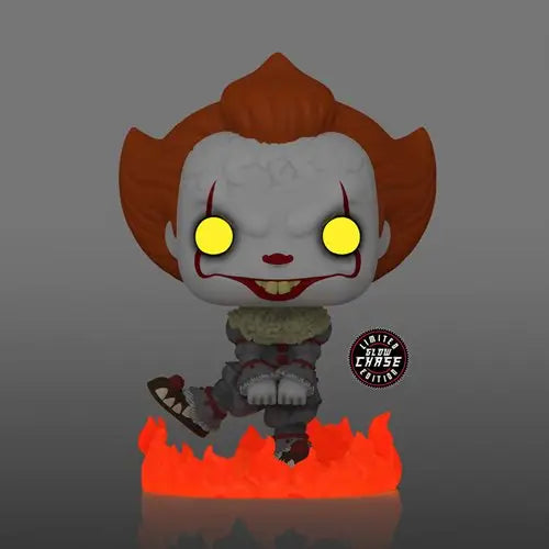 Creepy clown face glowing eyes Pennywise Dancing Pop Vinyl Figure.