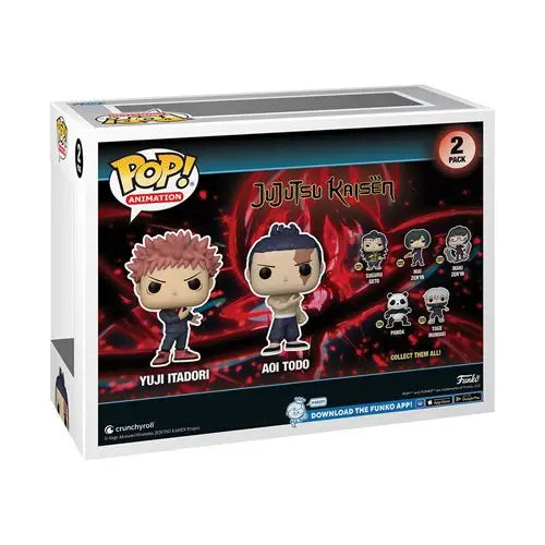 Jujutsu Kaisen Itadori & Todo Funko Pop Vinyl Figure Set