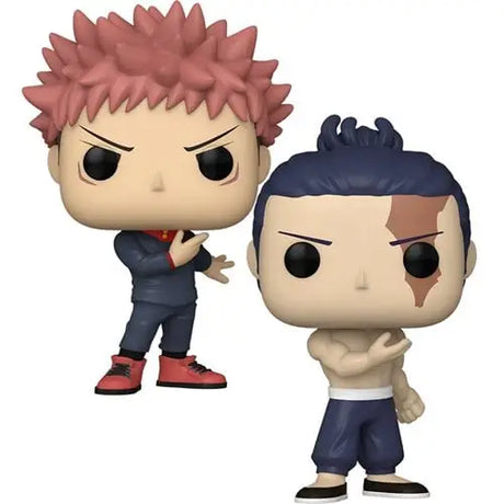 Jujutsu Kaisen Itadori and Todo Vinyl Figure Set featuring Funko Pop Animation Boi & Boi