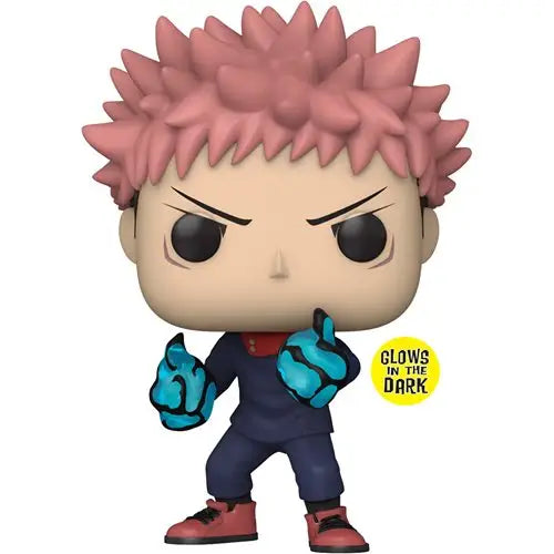 Yuji Itadori Divergent Fist Funko Pop #1376 Jujutsu Kaisen pink hair close up