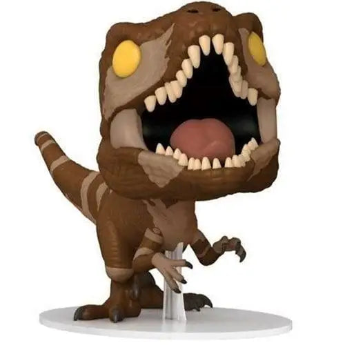 Jurassic World pop vinyl figure of a toy dinosaur with big mouth