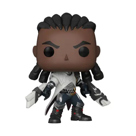 Lucian Funko Pop vinyl figure featuring a stylized character with dreadlocks and dual weapons