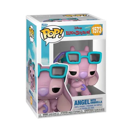 Angel with Umbrella Funko Pop Vinyl Figure featuring Stitch Angel in collectible display