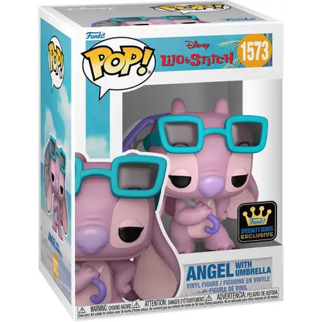Angel with Umbrella Funko Pop vinyl figure from Lilo & Stitch featuring a cute umbrella accessory