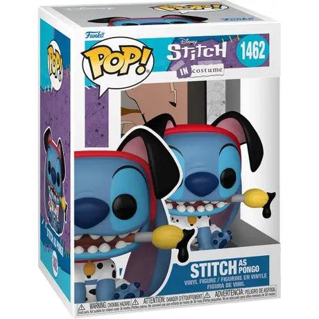 Funko Pop vinyl figure of Stitch in Pinocchio costume from Lilo & Stitch movie