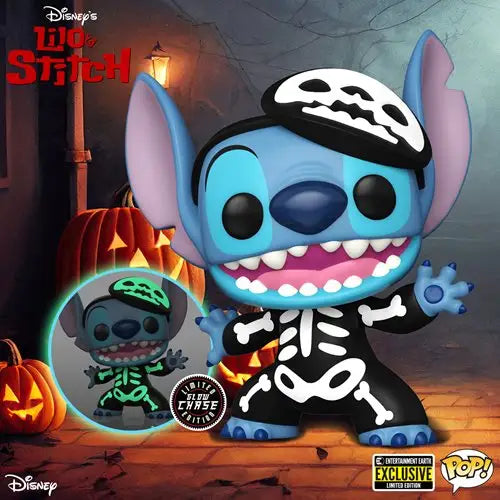 Exclusive Lilo & Stitch Skeleton Stitch Vinyl Figure from ’The Nightmare - Disney’s Halloween Special’