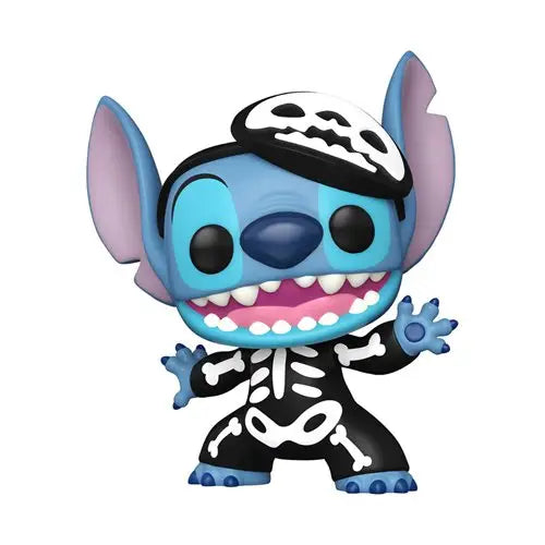 Exclusive Lilo & Stitch Skeleton Stitch vinyl figure toy character close-up.