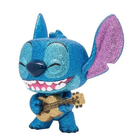 Stitch with Ukulele Diamond Glitter Vinyl Figure from Entertainment Earth