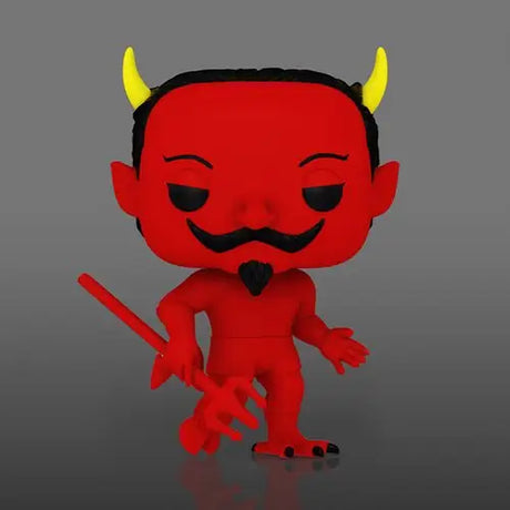 Red devil with horns and black beard - Glow-in-the-Dark Loteria El Diablito Funko Pop figure