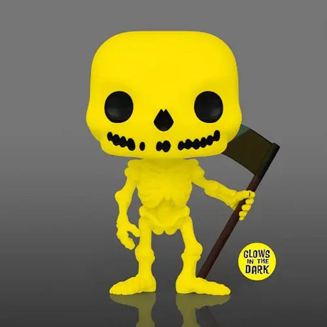 Yellow skeleton with stick vinyl figure - EE Exclusive