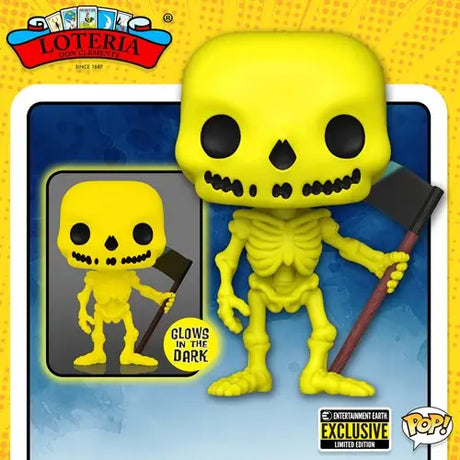 Glow-in-the-dark Loteria La Muerte Funko Pop Vinyl Figure - EE Exclusive