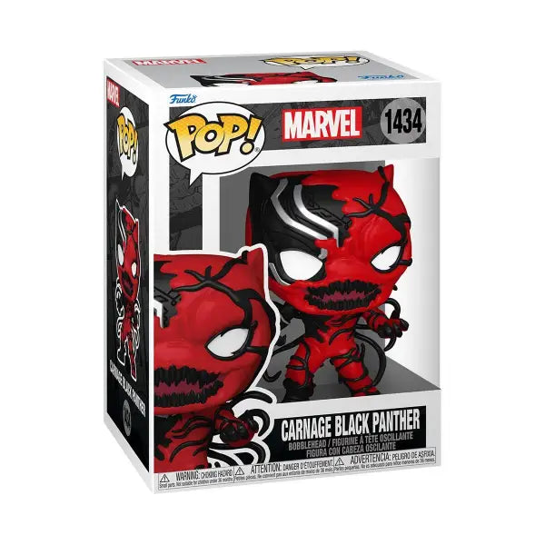 Funko Pop Marvel Carnage Black Panther Vinyl Figure #1434 in original packaging