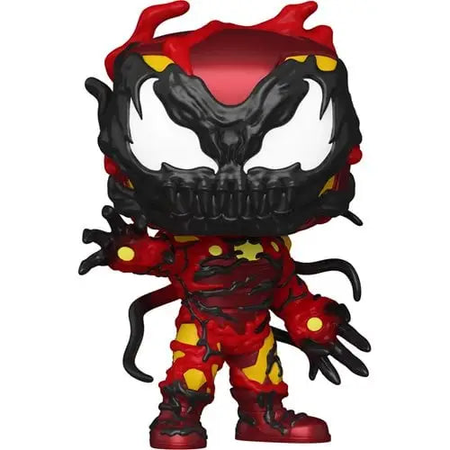 Stylized Marvel Carnage Iron Man Funko Pop! Vinyl Figure with red and black symbiote design