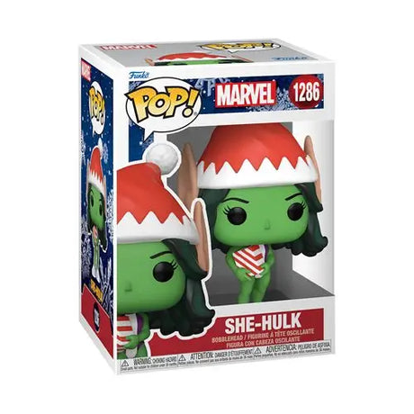 Festive She-Hulk Funko Pop Marvel 2 Holiday Hulk & Hulk figurines