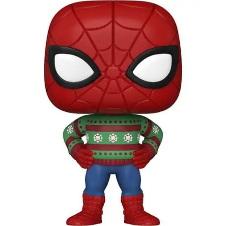 Festive Spider-Man Sweater Funko Pop Vinyl Figure