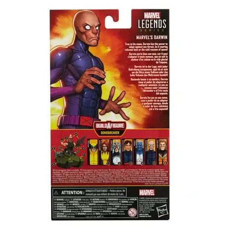 X-Men Marvel Legends Darwin Action Figure with Marvel Universe Black Widow Action Figure.