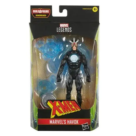 X-Men Marvel Legends Havok Action Figure - Close-up of toy man in suit.