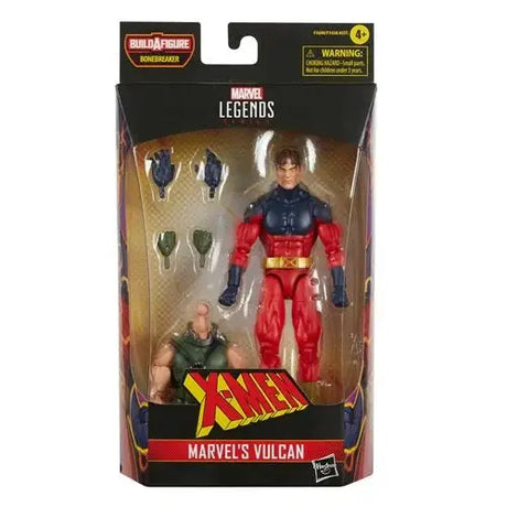 Marvel Legends Vulcan Action Figure - 6 Inch: Close-up of toy figure in red suit