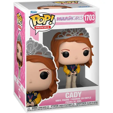 Cady Heron Funko Pop vinyl figure wearing tiara and yellow top for 20th anniversary