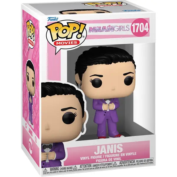 Mean Girls 20th Anniversary Janis Ian Funko Pop vinyl figure in purple outfit