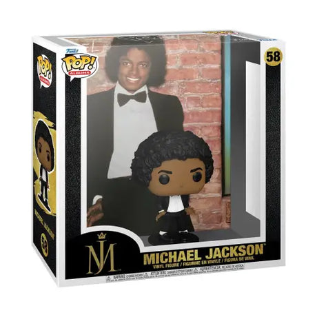 Michael Jackson Funko Pop vinyl figure in tuxedo measures approximately 3.75 inches