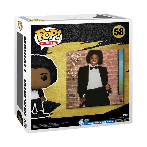 Michael Jackson Funko Pop album figure box featuring Off the Wall cover design