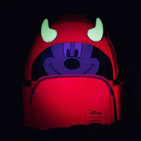 Glow-in-the-Dark Mini Backpack with Mickey Mouse Halloween Face